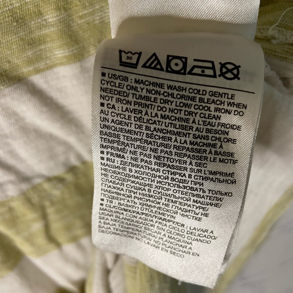 Gap Green/White Striped Short Sleeve T-Shirt w/Pocket - Picture 7 of 7